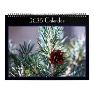 Photographs of various birds in a garden. Calendar