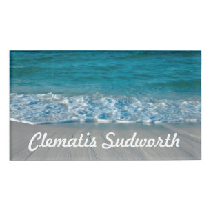 Photography - AT THE BEACH + your ideas Name Tag