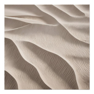 Photography Beach Sand Beige Neutral soft  Poster