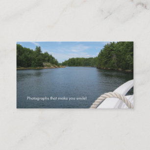 Photography Boating Business Card Nature