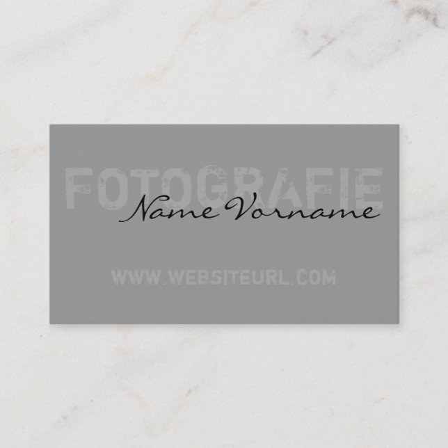 photography business card (Front)