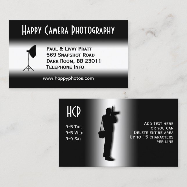 Photography Business Card (Front/Back)