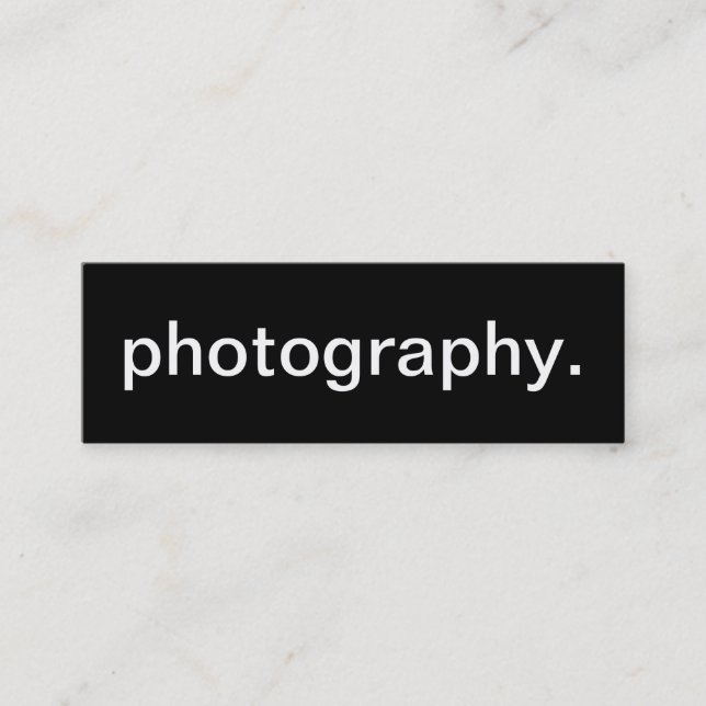 Photography Business Card (Front)