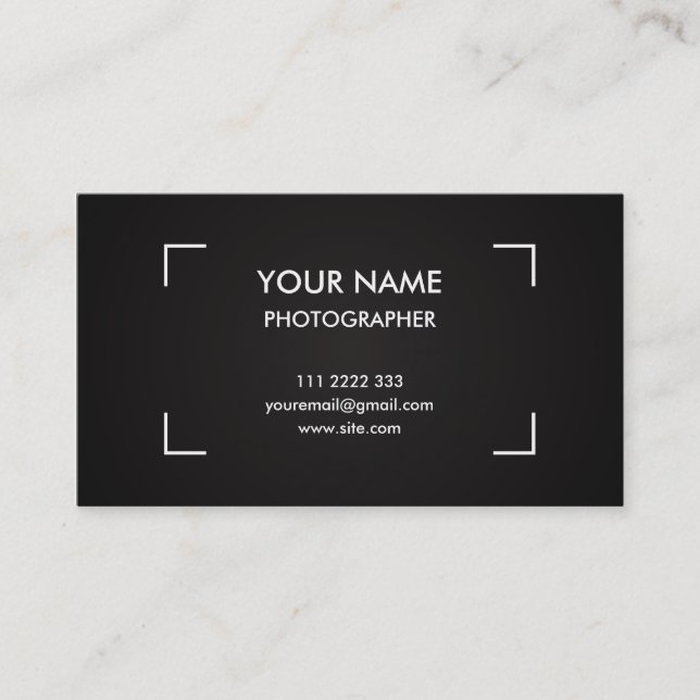 Photography Business Card (Front)