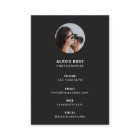 Photography Business Card | Black Photo Cards