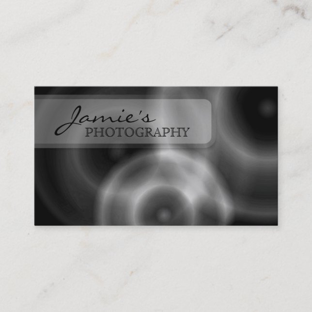 Photography Business Card Modern Lens (Front)