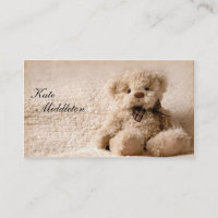 Photography Business Card - Teddy Bear