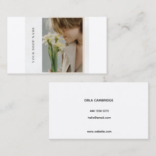 Photography Business Card Vertical Full Photo