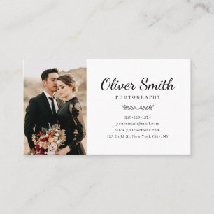 Photography Business Card With Three Photo Collage