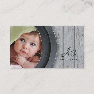 Photography Business Card Wood Photo Template