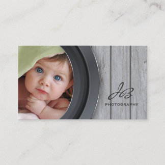 Photography Business Card Wood Photo Template