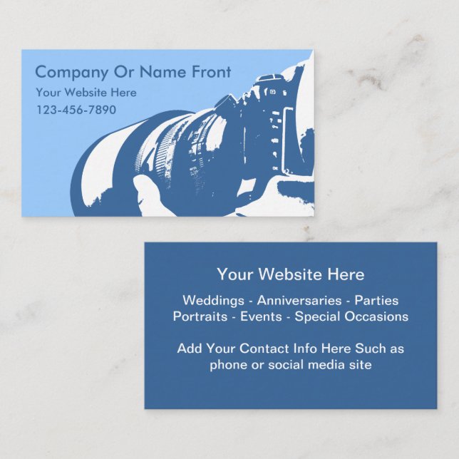 Photography Business Cards (Front/Back)