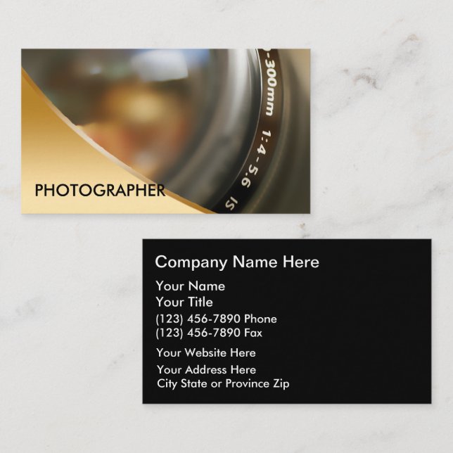 Photography Business Cards (Front/Back)