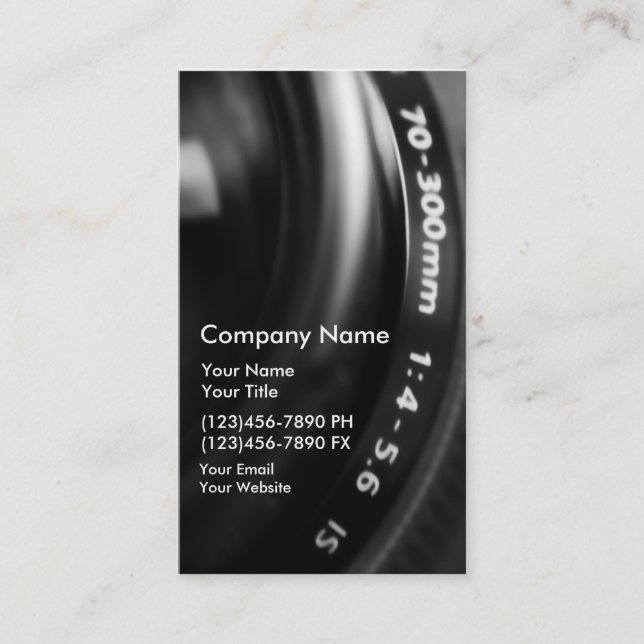 Photography Business Cards (Front)