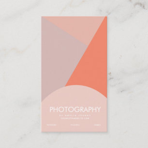Photography Business Four Tone Colorblock  Card