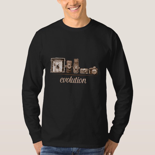 Photography Camera Evolution T-Shirt (Front)