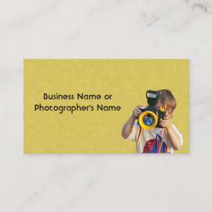 Photography Camera Store or Photographer Business Card