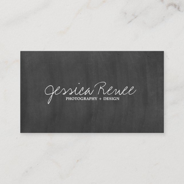 Photography | Chalboard Business Card (Front)
