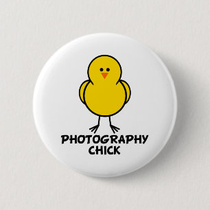 Photography Chick 6 Cm Round Badge