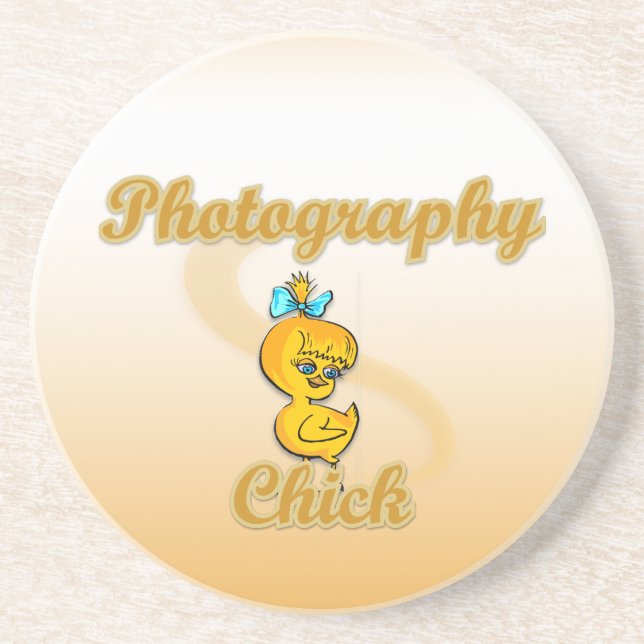 Photography Chick Coaster (Front)