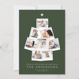 Photography christmas tree multi photo holiday card