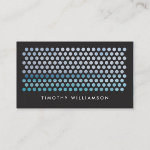PHOTOGRAPHY CIRCLES PATTERN in BLACK (Horizontal) Business Card