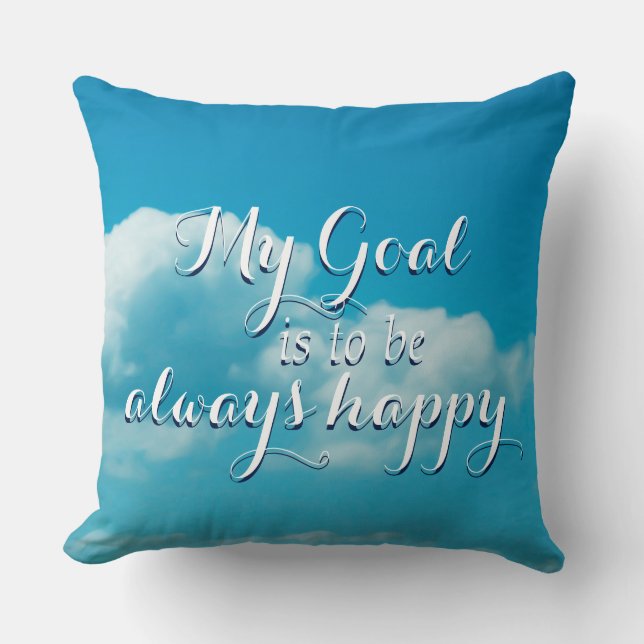 Photography - clouds in the sky + your ideas cushion (Front)