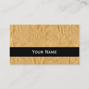 Photography - Crinkly Wrapping Paper + your ideas Business Card