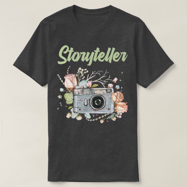 Photography Day - Camera Photographer Storyteller  T-Shirt (Design Front)