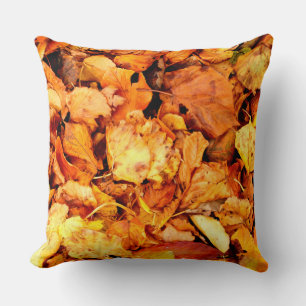 Photography - dry autumn leaves + your ideas cushion