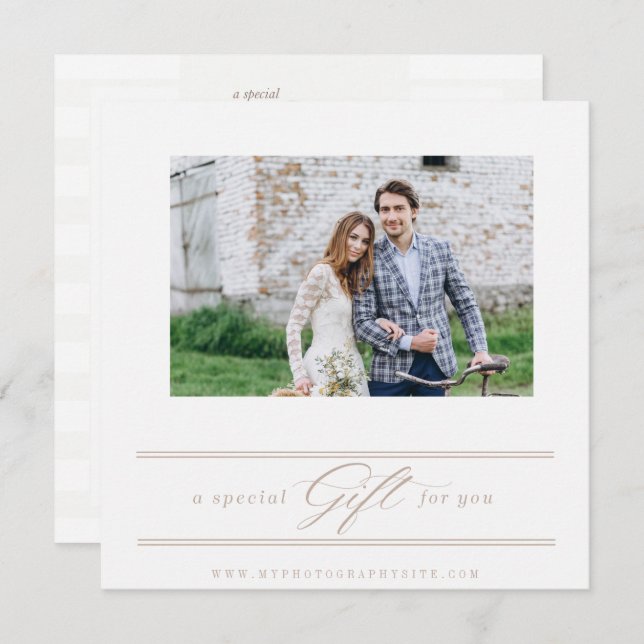 Photography Gift Certificate Template (Front/Back)