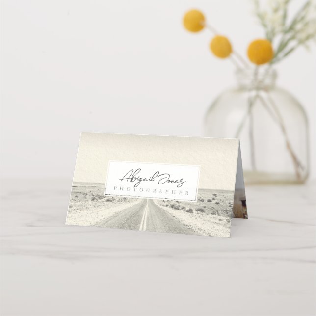 Photography Graphic Designer Media Business Appointment Card (Front)