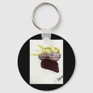 Photography Hat Hairstyle Strange Mask In Profile Key Ring