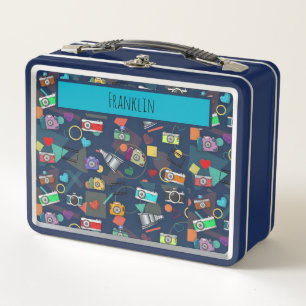 Photography I Custom Name Metal Lunch Box