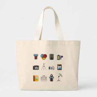 Photography Icon Large Tote Bag