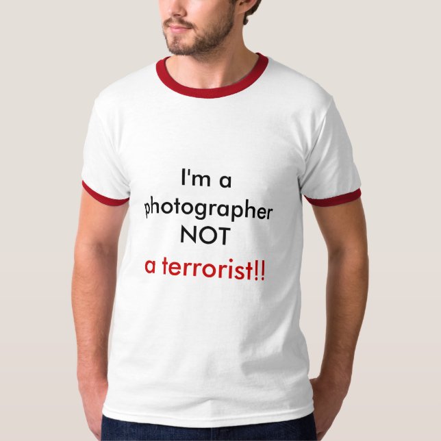 Photography is not a crime (Ringer shirt) T-Shirt (Front)