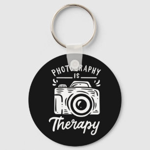 Photography Is Therapy Key Ring