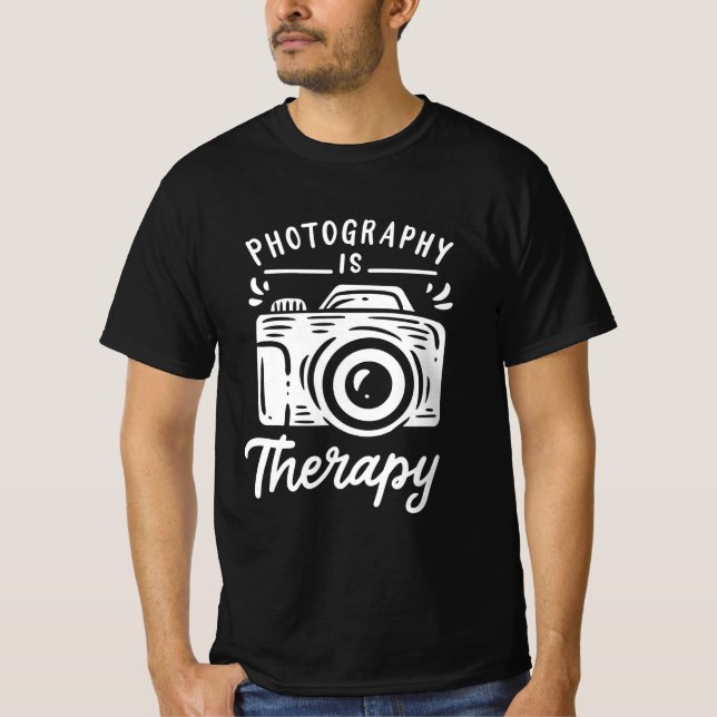 Photography Is Therapy T-Shirt (Front)
