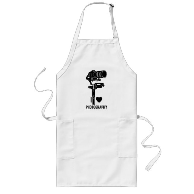 Photography Lover Camera Graphic Cooking Apron (Front)