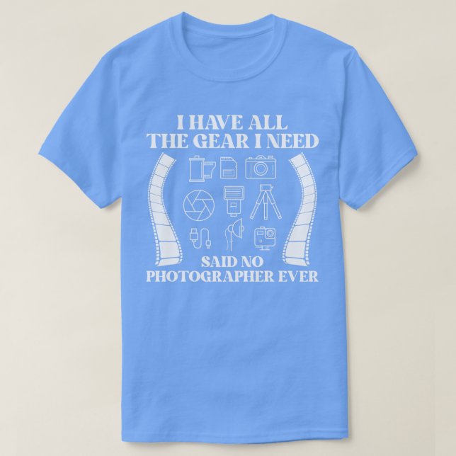 Photography Lover Funny Photo Camera Photographer  T-Shirt (Design Front)