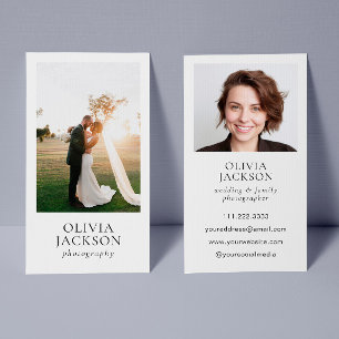 Photography Modern Elegant Photo Business Card