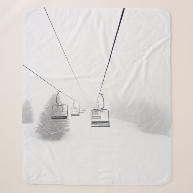 PHOTOGRAPHY OF CABLE CAR SHERPA BLANKET (Front)