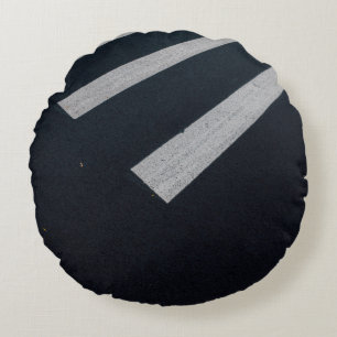 Photography of pedestrian lane round cushion