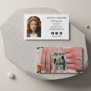  Photography Photographer Arch Calligraphy Script  Business Card