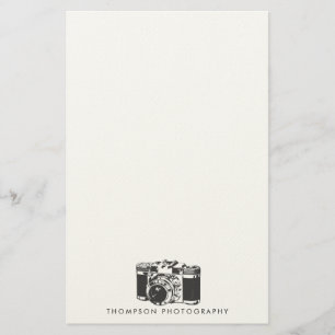 Photography Photographer Custom Stationery Paper