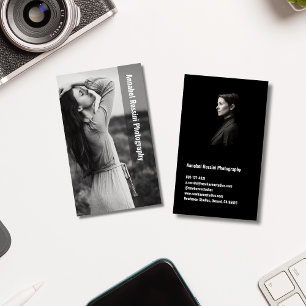 Photography Professional Modern Minimal Photo Business Card