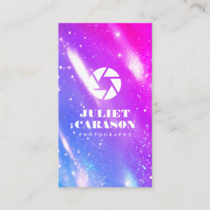 Photography Qr Code Holographic Business Card