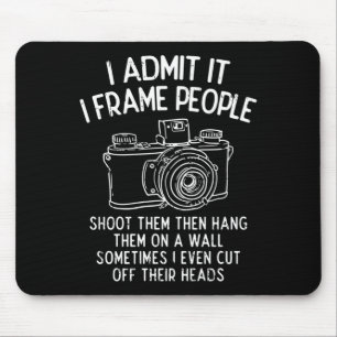 Photography quote horror scary halloween retro mouse pad