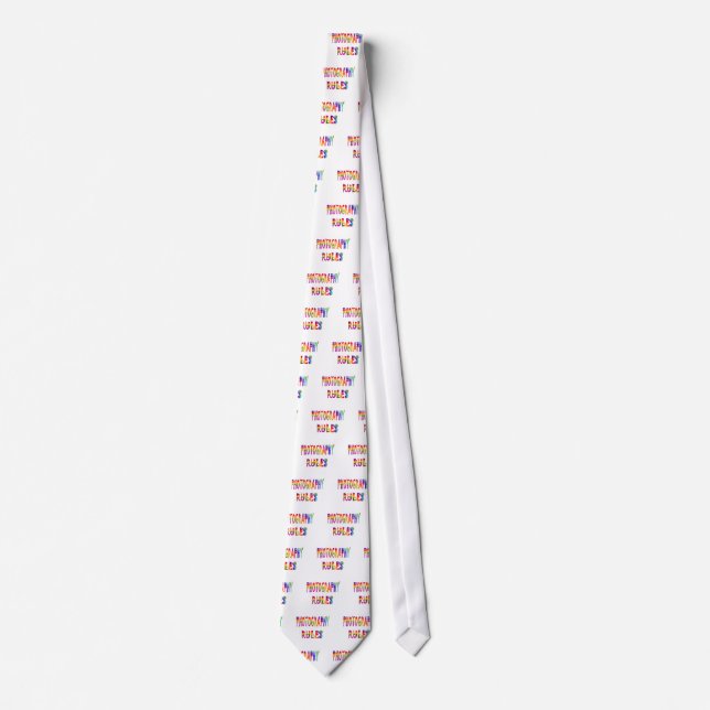 Photography Rules Tie (Front)