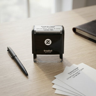 Photography Studio Name Return Address Phone Self-inking Stamp